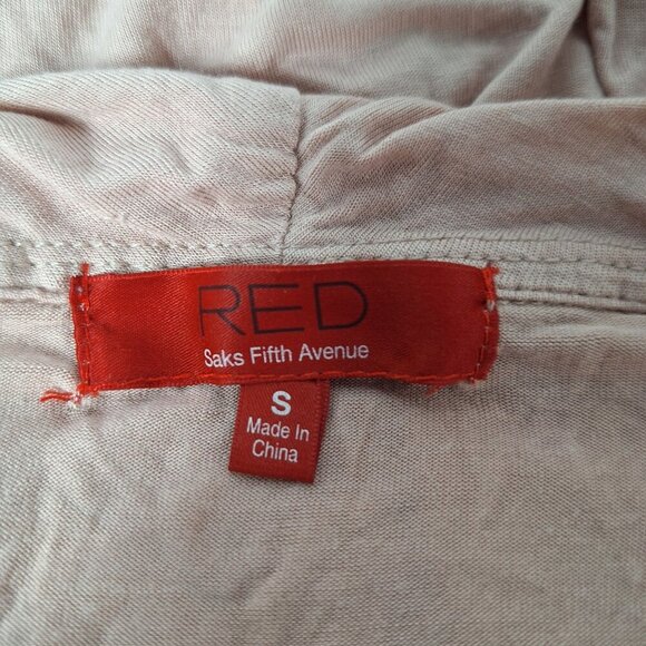 Saks Fifth Avenue RED Pink Drape Blouse Top Small - Picture 4 of 6